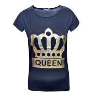 Дамска тениска Queen, черна 6706